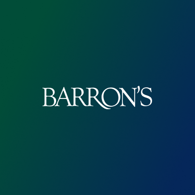 Barron’s with green background